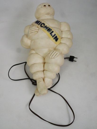 MICHELIN 
Bibendum mascot in white plastic,...