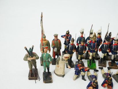 LINEOL (Germany):
Set of 32 painted composition...