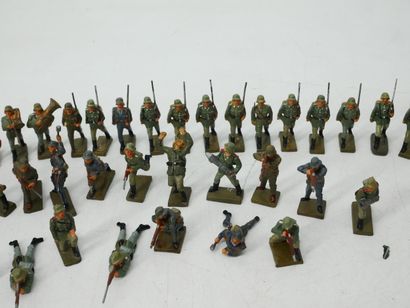 LINEOL (Germany):
Set of 58 painted composition...
