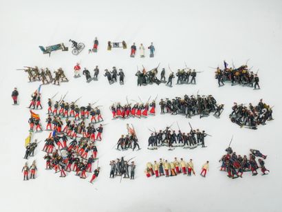 Important set of 190 painted lead soldiers:...