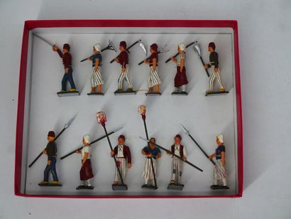 Painted sinkers (Made in France) :
Lot including:...