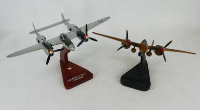 Lot de maquettes d’avions en plastique, bois...