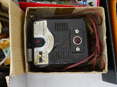 Lot including traffic signs, painted metal...