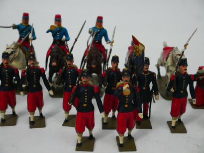 Painted sinkers (Made in France) :
Lot including:...