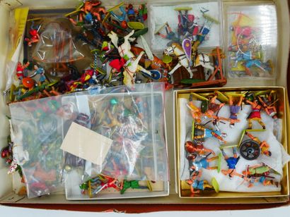 ELASTOLIN (Germany):
Lot of painted hard...
