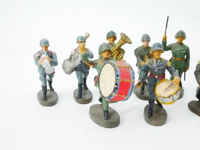 ELASTOLIN (Germany) :
Ensemble de 13 figurines...