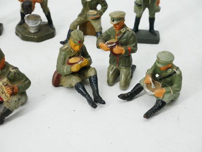 LINEOL (Germany):
Set of 11 painted composition...