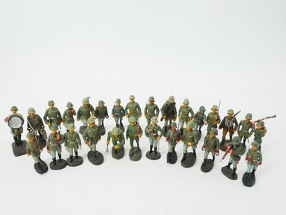ELASTOLIN (Germany) :
Set of 28 figures in...