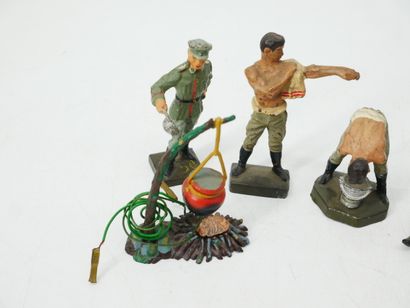 LINEOL (Germany):
Set of 11 painted composition...