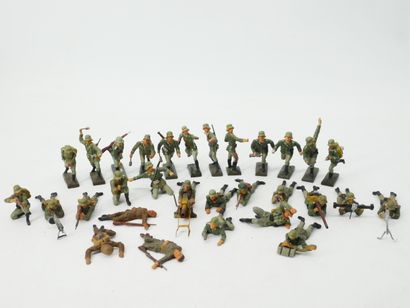 LINEOL (Germany):
Set of 30 figures in painted...