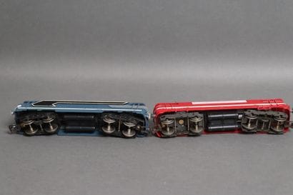 Set of 4 SNCF HO railcars: BB-9281, BB-25110,...