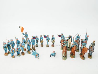 RESISTEX (France) :
Set of 26 painted composition...