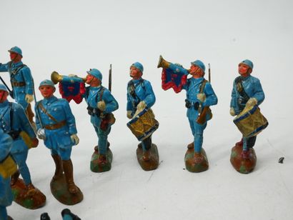 RESISTEX (France) :
Set of 26 painted composition...