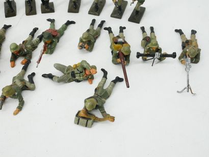 LINEOL (Germany):
Set of 30 figures in painted...