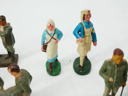 LINEOL (Germany):
Set of 10 painted composition...