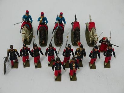 Painted sinkers (Made in France) :
Lot including:...