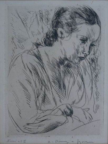 André DUNOYER DE SEGONZAC (1884-1974) 
Fernande,...