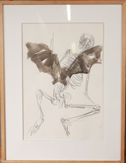 Nino LONGOBARDI (1953-1996) 
Vanité
Aquarelle...