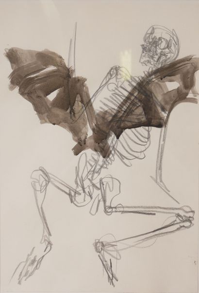 Nino LONGOBARDI (1953-1996) 
Vanité
Aquarelle...