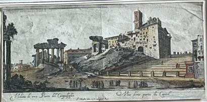 Lot de gravures et eaux-fortes :
- Israël...
