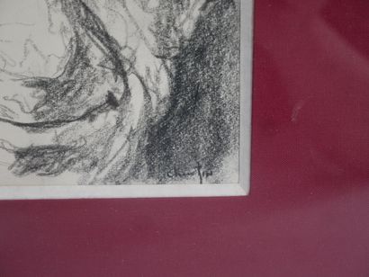 Pierre CHRISTIN (1935-) 
Tête d’homme
Mine...