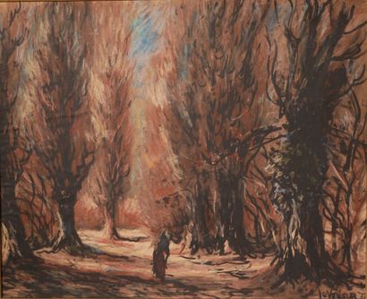 Ecole moderne
Paysage de forêt
Crayon sur...