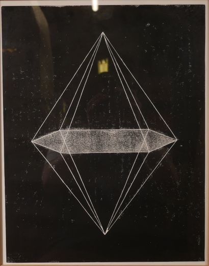 HEDALJ (?) 
Polyptyque
Linogravures (5),...