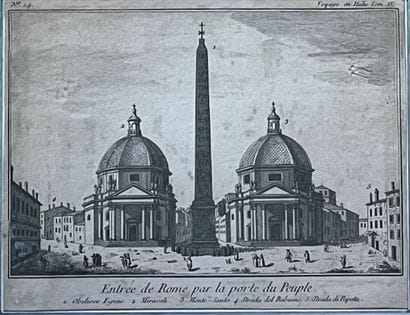Lot de gravures et eaux-fortes :
- Israël...