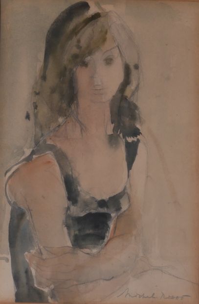 Michel RODDE (1913-2009) 
Jeune femme en...