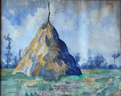 de LORIOL
La meule de foin
Aquarelle signée...