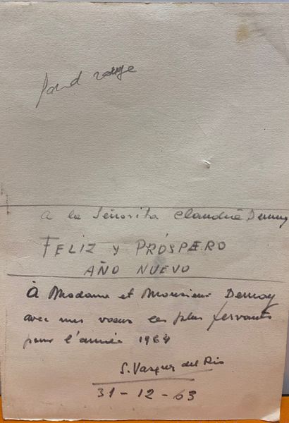 Salvador VASQUEZ DEL RIO (1907-1967) 
Jeune...