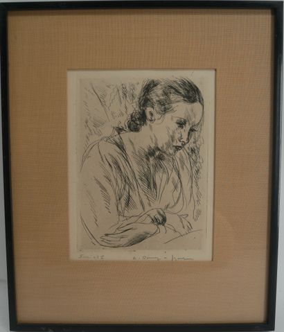 André DUNOYER DE SEGONZAC (1884-1974) 
Fernande,...
