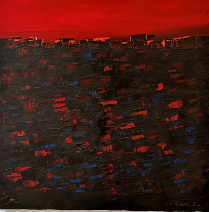 Riad HATTOUTI
Composition rouge
Huile sur...
