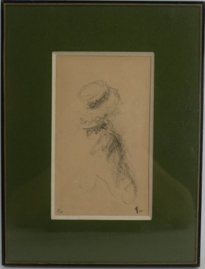 Pierre CHRISTIN (1935-) 
Tête de femme au...