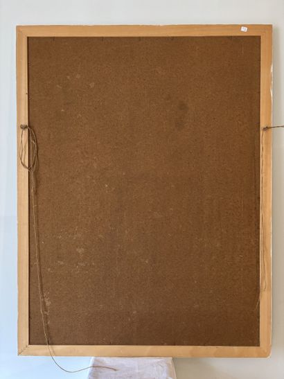 Ecole moderne
Femme nue faisant le poirier
Huile...