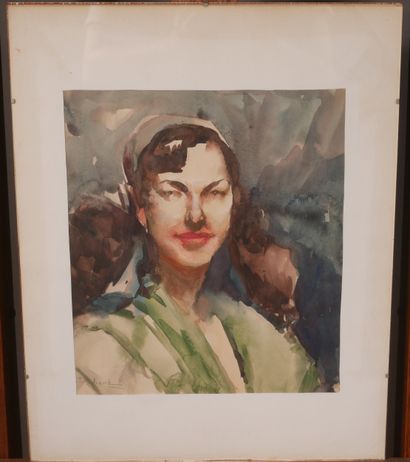 Richard DURANDO TOGO (1910- ?) 
Portrait...