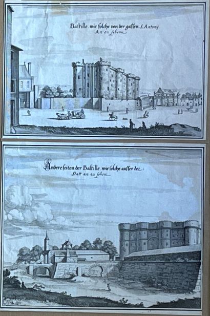Lot de gravures et eaux-fortes :
- Israël...