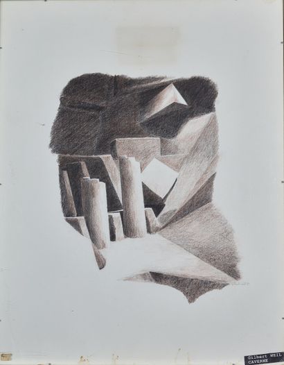 Gilbert WEIL
Composition géométrique
Fusain...