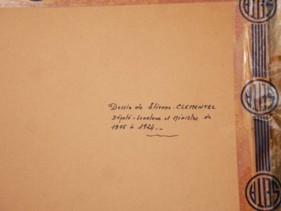 Etienne CLEMENTEL (1864-1936) 
 Antibes
Encre...