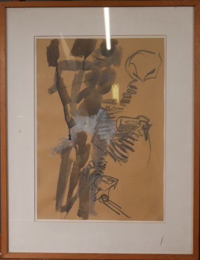 Nino LONGOBARDI (1953-1996) 
Femme debout...