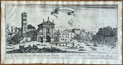 Lot de gravures et eaux-fortes :
- Israël...