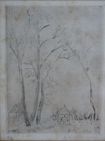 André DUNOYER DE SEGONZAC (1884-1974) 
La...