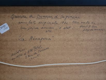André DUNOYER DE SEGONZAC (1884-1974) 
La...