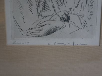 André DUNOYER DE SEGONZAC (1884-1974) 
Fernande,...