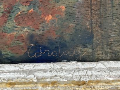 Ecole moderne
Toits d'un village
Huile sur...