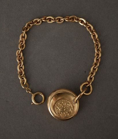 MONNAIE DE PARIS 
Bracelet en or jaune 18k...
