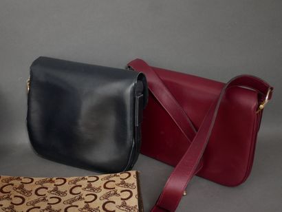 CELINE Paris 
Four bags in black, brown and...