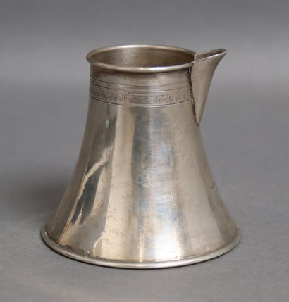 Verseuse in silver 900°/°° engraved with...