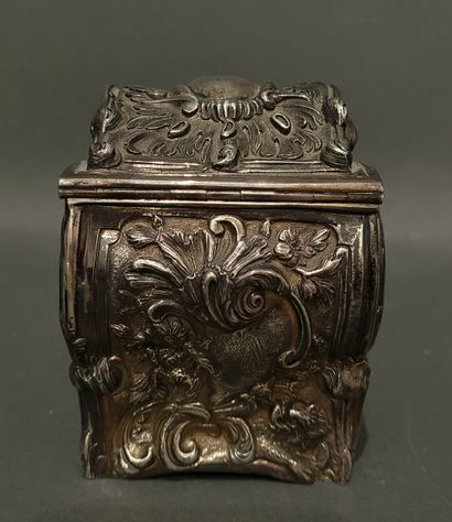 LEUCHARS orfèvre
Boîte à thé en argent 925°/°°,...