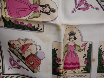 HERMES Paris
Carré en soie modèle Huile rafraichissante...